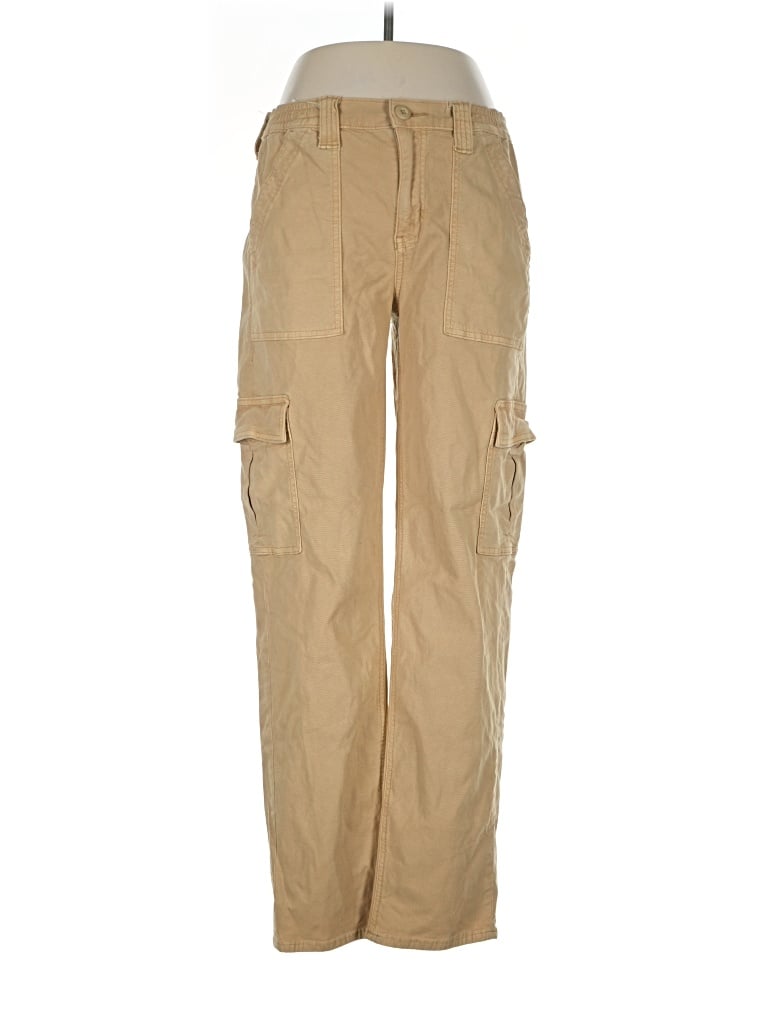 Pre-owned American Eagle Outfitters Cargo Pants In Tan