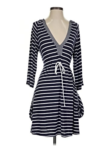 Mandarin Blue Casual Dress (view 1)