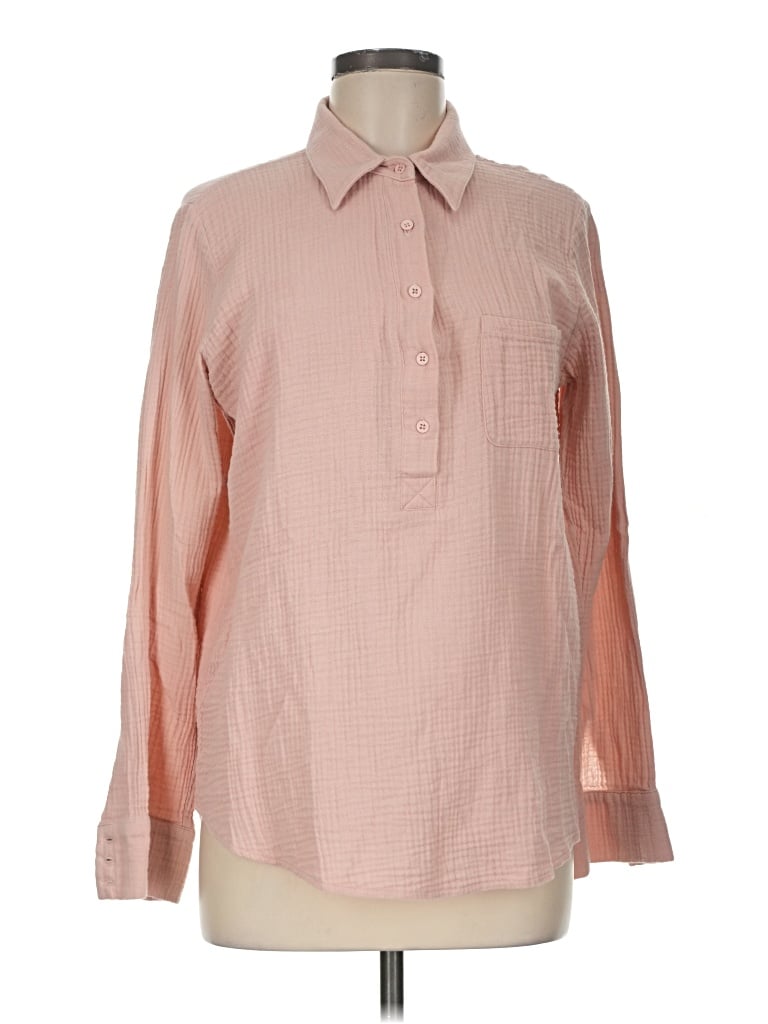 Pre-owned Jack By Bb Dakota Long Sleeve Blouse In Pink