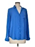 The Limited Blue Long Sleeve Blouse Size M - photo 1