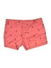 British Khaki Hearts Orange Shorts Size 4 - photo 1