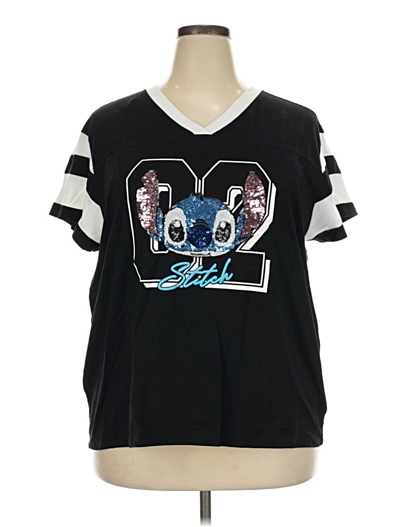 Pre-owned Disney Short Sleeve T-shirt In Black