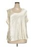 Cato 100% Polyester Ivory Sleeveless T-Shirt Size 26/28W - photo 1