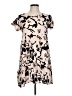Assorted Brands Print Tan Casual Dress Size 10 - photo 1