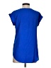 Express Blue Short Sleeve Blouse Size S - photo 2