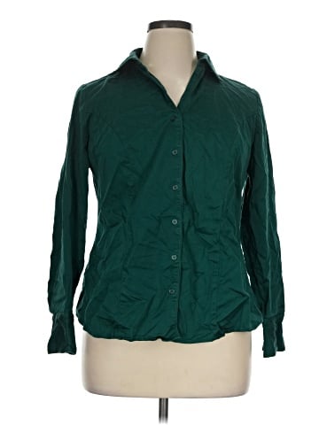 Lane Bryant Long Sleeve Button-Down Shirt (view 1)