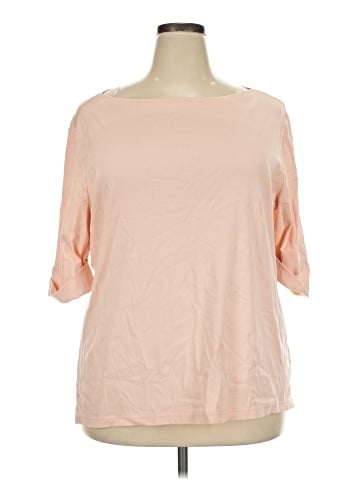 Lauren by Ralph Lauren 3/4 Sleeve T-Shirt (view 1)