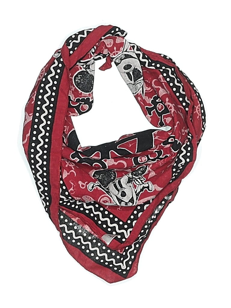 Pre-owned Disney Scarf In Burgundy