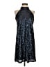 Alya 100% Polyester Metallic Black Cocktail Dress Size S - photo 1