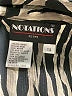 Notations 100% Polyester Animal Print Black Long Sleeve Blouse Size 12 Petite - photo 7