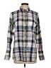 L.L.Bean 100% Linen Plaid Blue Long Sleeve Button-Down Shirt Size S - photo 1