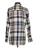 L.L.Bean 100% Linen Plaid Blue Long Sleeve Button-Down Shirt Size S - photo 2