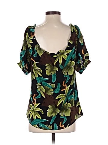 Moda International Short Sleeve Silk Top (view 2)