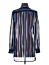 Anne Klein 100% Polyester Stripes Blue Long Sleeve Blouse Size 0 - photo 2