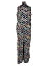 Ashley Stewart 100% Polyester Chevron-herringbone Silver Jumpsuit Size 22 Plus - photo 2