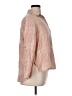 Zara Basic Pink 3/4 Sleeve Button-Down Shirt Size XL - photo 4