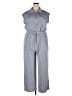 Fred David Solid Gray Jumpsuit Size 2X - photo 1