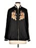 Divided by H&M 100% Polyester Graphic Black Track Jacket Size 12 - photo 1