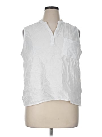 DASH Sleeveless Button-Down Shirt (view 1)