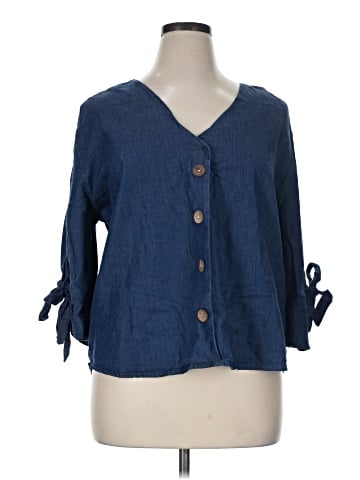 Unique Spectrum 3/4 Sleeve Blouse (view 1)