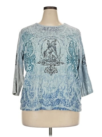 Gloria Vanderbilt 3/4 Sleeve T-Shirt (view 1)