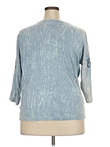 Gloria Vanderbilt 3/4 Sleeve T-Shirt (view 2)