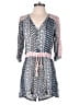 Chelsea & Violet 100% Rayon Paisley Blue Romper Size S - photo 1
