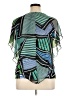 Notations 100% Polyester Green Short Sleeve Blouse Size XL - photo 2