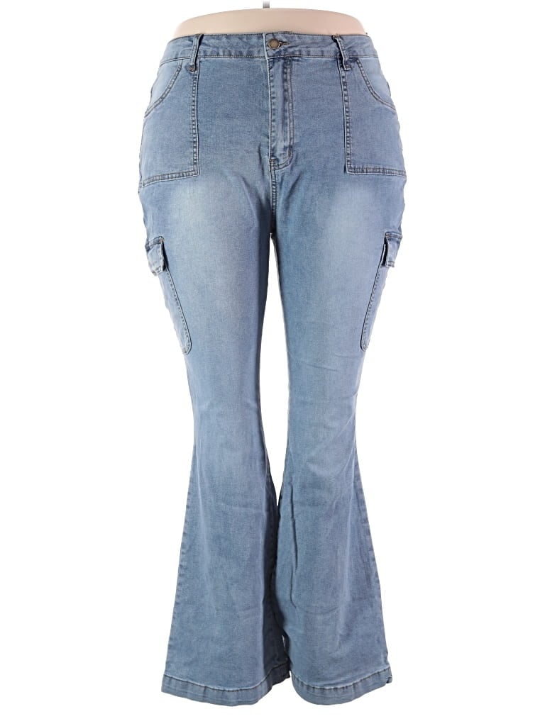 Pre-owned Shein Curve Jeans In Blue