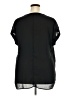 rue21 100% Polyester Black Short Sleeve Blouse Size 2X - photo 2