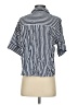 Zara Stripes Blue Short Sleeve Blouse Size XS - photo 2