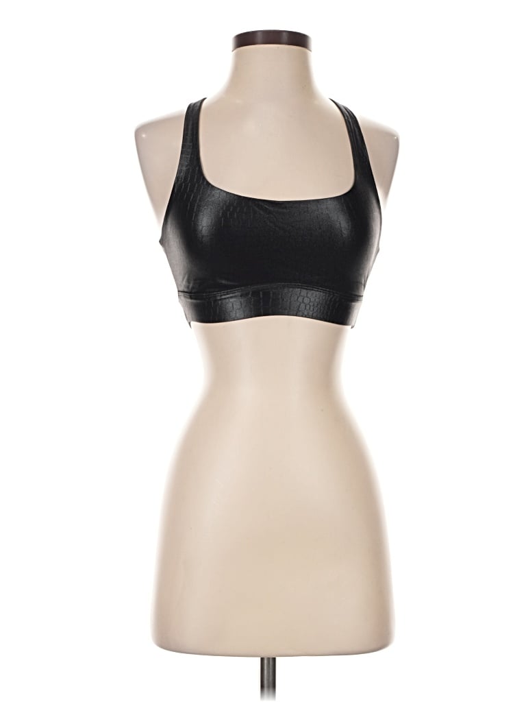 Pre-owned Carbon38 Tank Top Black Halter Neckline Tops