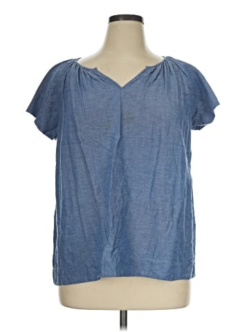 St. John's Bay Short Sleeve Blouse (view 1)