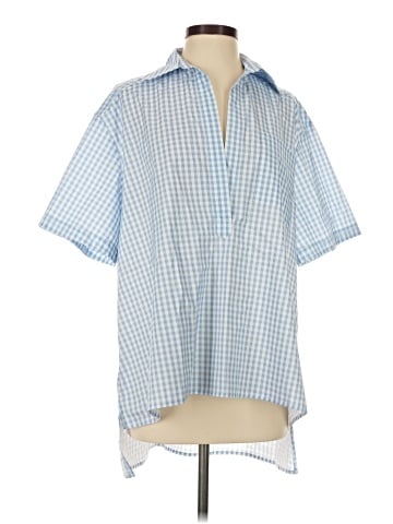 Caroline Constas Short Sleeve Button-Down Shirt (view 1)