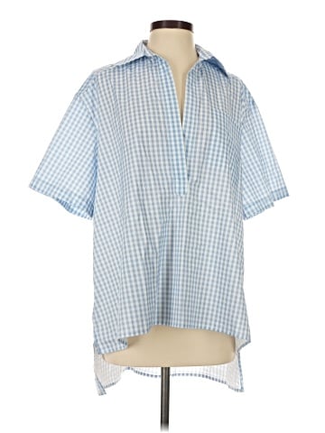 Caroline Constas Short Sleeve Button-Down Shirt (view 1)