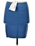 BCBGMAXAZRIA Solid Blue Formal Skirt Size S - photo 2