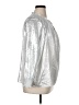 Talbots 100% Polyester Metallic Silver Long Sleeve Blouse Size 1X - photo 4