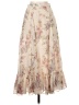 LoveShackFancy Floral Ivory Formal Skirt Size 00 - photo 1