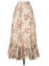 LoveShackFancy Floral Ivory Formal Skirt Size 00 - photo 2