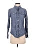 IZOD Blue Long Sleeve Button-Down Shirt Size S - photo 1