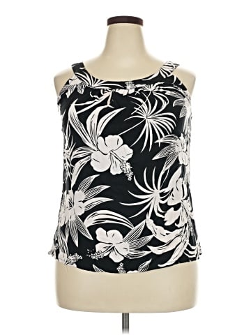 Hibiscus Collection Sleeveless Blouse (view 1)