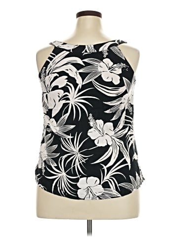 Hibiscus Collection Sleeveless Blouse (view 2)