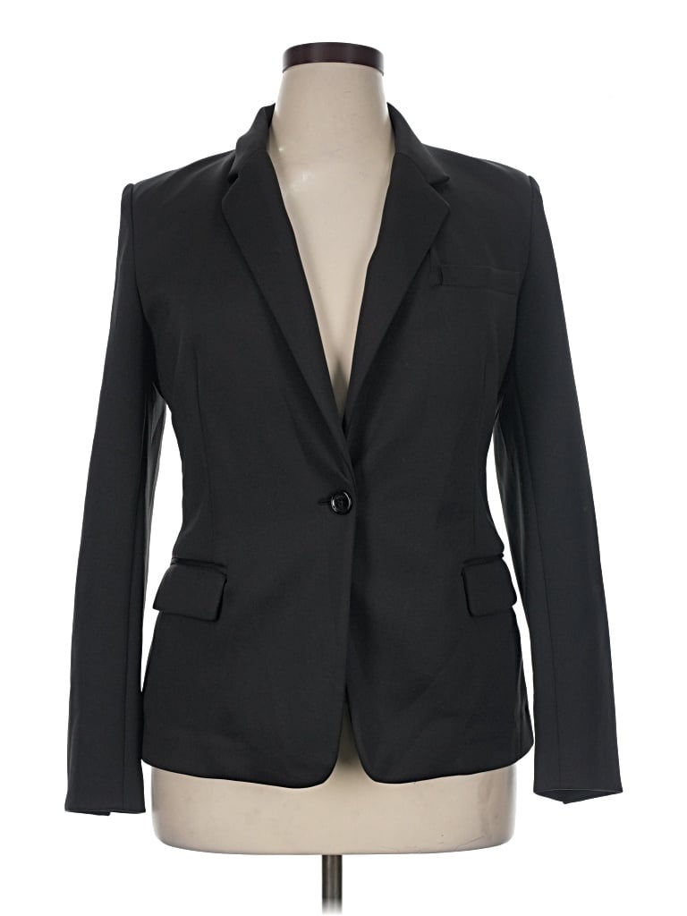Pre-owned Dkny Blazer Jacket In Black