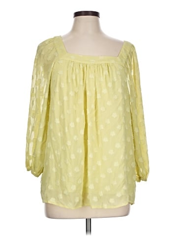 LC Lauren Conrad 3/4 Sleeve Blouse (view 1)