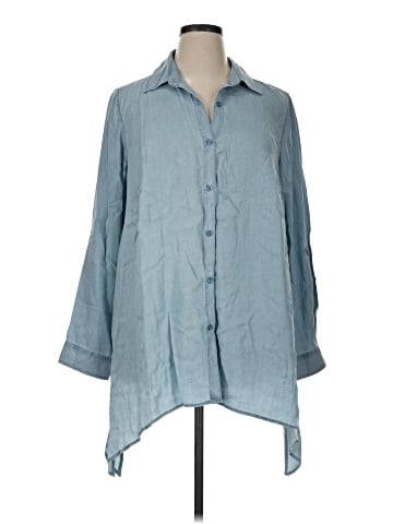 East Adeline 3/4 Sleeve Button-Down Shirt (view 1)