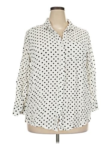 Velvet Heart 3/4 Sleeve Button-Down Shirt (view 1)