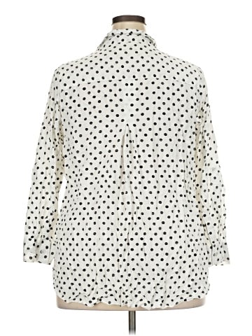 Velvet Heart 3/4 Sleeve Button-Down Shirt (view 2)
