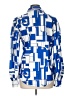 Unbranded Print Blue Long Sleeve Blouse Size L - photo 2