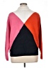 Tommy Hilfiger 100% Acrylic Color Block Orange Pullover Sweater Size XL - photo 2