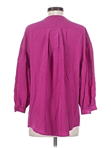 Jeunesse 3/4 Sleeve Silk Top (view 2)